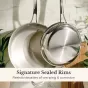 Anolon EverLast Tri-Ply Clad Stainless Steel Induction Fry Pan Set | 2 Piece