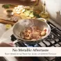 Anolon EverLast Tri-Ply Clad Stainless Steel Induction Open Stirfry Pan with Helper Handle | 32cm