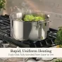 Anolon EverLast Tri-Ply Clad Stainless Steel Induction Cookware Set | 10 Piece