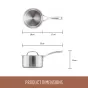 Essteele Eternita Stainless Steel Covered Saucepan | 18cm/2.8L
