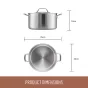 Essteele Eternita Stainless Steel Covered Stock Pot | 26cm/7.6L