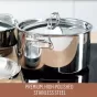 Essteele Eternita Stainless Steel Covered Stock Pot | 30cm/11.3L