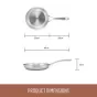 Essteele Eternita Stainless Steel Open French Skillet | 20cm