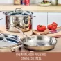 Essteele Eternita Stainless Steel Open French Skillet | 20cm