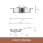 Essteele Eternita Stainless Steel Cookware Set | 2 Piece