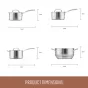 Essteele Eternita Stainless Steel Cookware Set | 4 Piece