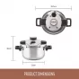 Essteele Per Velocita Pressure Cooker | 22cm/4.5L
