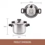 Essteele Per Velocita Pressure Cooker | 22cm/6L