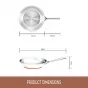 Essteele Per Vita Open French Skillet | 24cm