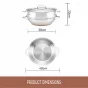 Essteele Per Vita Covered Multicooker with Steamer Insert | 30cm/4.7L