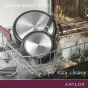 Anolon Endurance+ Nonstick Induction French Skillet 26cm & Covered Casserole 26cm/5.2L