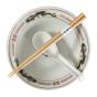 Omotenashi Chuka Dragon Green Ramen Bowl 19.5cm with Chopsticks & Spoon | Gift Set