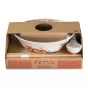 Omotenashi Chuka Dragon Red Ramen Bowl 19.5cm with Chopsticks & Spoon | Gift Set