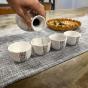 Omotenashi Doban Tamasudare Sake Set Matte White | Sake & 4 Cups