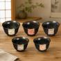 Omotenashi Hanayuzen Chazukedon Tea Bowl 12cm | Set of 5