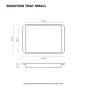 Scanpan Elektra Premium 5-Ply Stainless Steel Roasting Tray Small | 29x21x2.5cm
