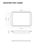 Scanpan Elektra Premium 5-Ply Stainless Steel Roasting Tray Large | 39x31x2.5cm