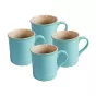 Chasseur La Cuisson Mug 4-Piece Set 350ml | Duck Egg Blue