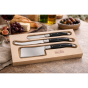 André Verdier Laguiole Debutant Black Cheese Set with Butter Spreader | 3 Piece