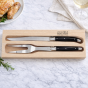 André Verdier Laguiole Debutant Black Carving Set | 2 Piece