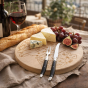 André Verdier Laguiole Debutant Black Cheese Set with Board | 3 Piece