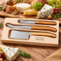 André Verdier Laguiole Debutant Olive Wood Cheese Set with Butter Spreader | 3 Piece