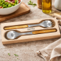 André Verdier Laguiole Debutant Olive Wood Salad Set | 2 Piece