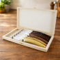 André Verdier Le Thiers Elegance Assorted Wood Steak Knife | 6 Piece