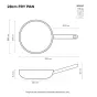 Scanpan Elektra Premium 5-Ply Stainless Steel Fry Pan | 28cm