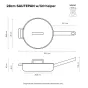 Scanpan Elektra Premium 5-Ply Stainless Steel Sauté Pan | 28cm