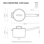 Scanpan Elektra Premium 5-Ply Stainless Steel Saucepan Set | 3 Piece