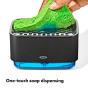 OXO Good Grips Soap Dispensing Sponge Holder | Matte Black