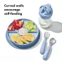Oxo Tot Stick & Stay Kids Suction Divided Plate | Dusk