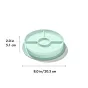 Oxo Tot Stick & Stay Kids Suction Divided Plate | Opal