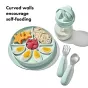 Oxo Tot Stick & Stay Kids Suction Divided Plate | Opal