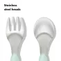 Oxo Tot Kids Fork & Spoon Set | Opal