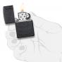 Zippo Swirl Pattern | Black Matte
