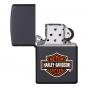 Zippo Harley Davidson Logo | Black Matte