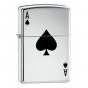 Zippo Lucky Ace Lighter with Fluid and Flints