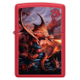Zippo Anne Stokes Fire Dragon | Red Matte