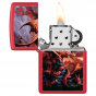 Zippo Anne Stokes Fire Dragon | Red Matte