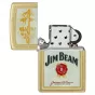 Zippo Jim Beam Label Design | Brushed Brass