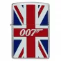 Zippo 007 James Bond Union Jack Design | Brushed Chrome