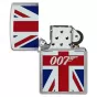 Zippo 007 James Bond Union Jack Design | Brushed Chrome
