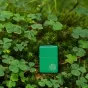 Zippo Four Leaf Clover Design | Green Matte