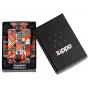 Zippo 540 Colour Lighter | Chequered Mythology Matte