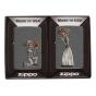 Zippo Gift Set Iron Stone Couple Lighter | 2 Piece