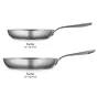 Tramontina Tempo Tri-Ply Base Stainless Steel Fry Pan | 25cm & 30cm