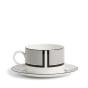 Wedgwood Vera Wang Luxe Graphite Teacup Saucer V1 | 235ml