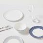 Wedgwood Gio White & Pinstripe White Dinner Set | 12 Piece